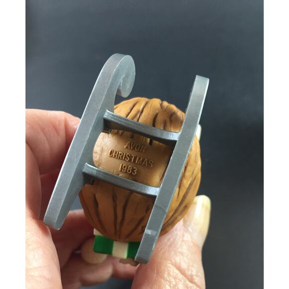 Vintage Avon Collectible 1980s Christmas Ornaments (Set of 4) - Santa, Mouse - v - Picture 4 of 6